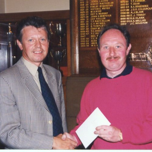 Duncan Maitland prizewinner Tennent Trophy 1995
