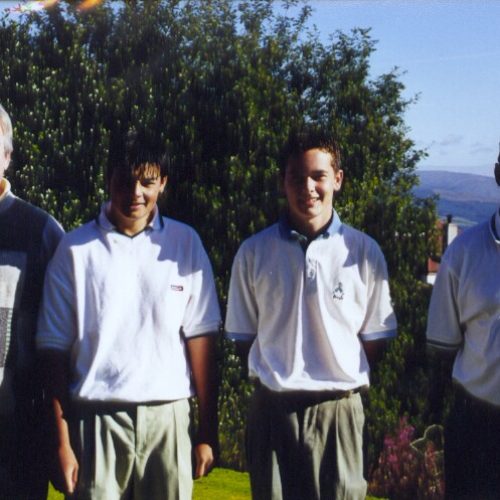 Junior Finalists with Convenor J Neil & Capt I White 1999