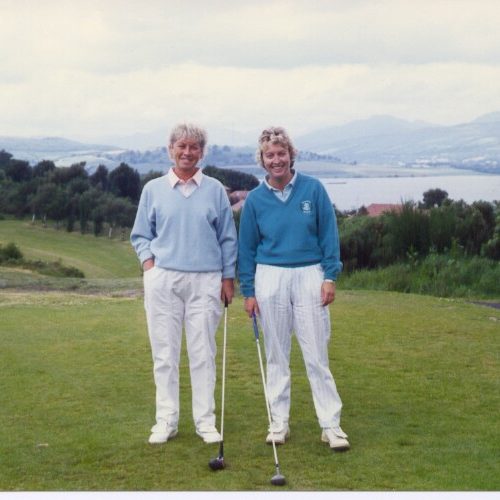 Ladies Finalists Cath Forbes & Linda McDougall 1990