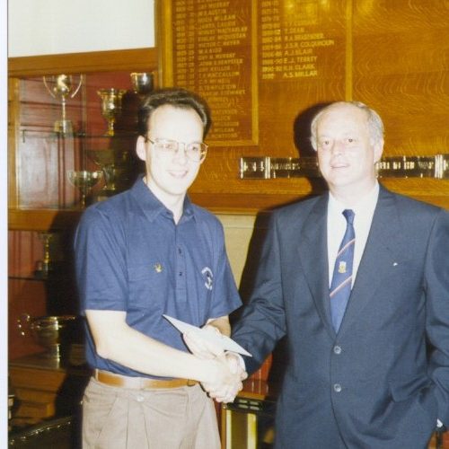 Tennent Trophy Prizewinner Eddie McNelis 1992