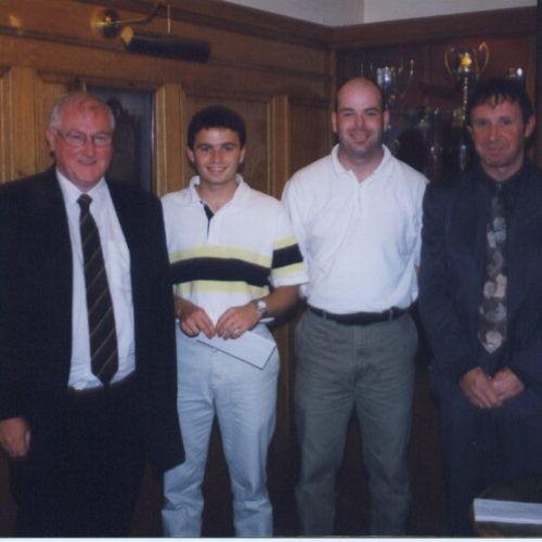 Tennent Trophy Prizewinners B Harley & G McLellan 2002
